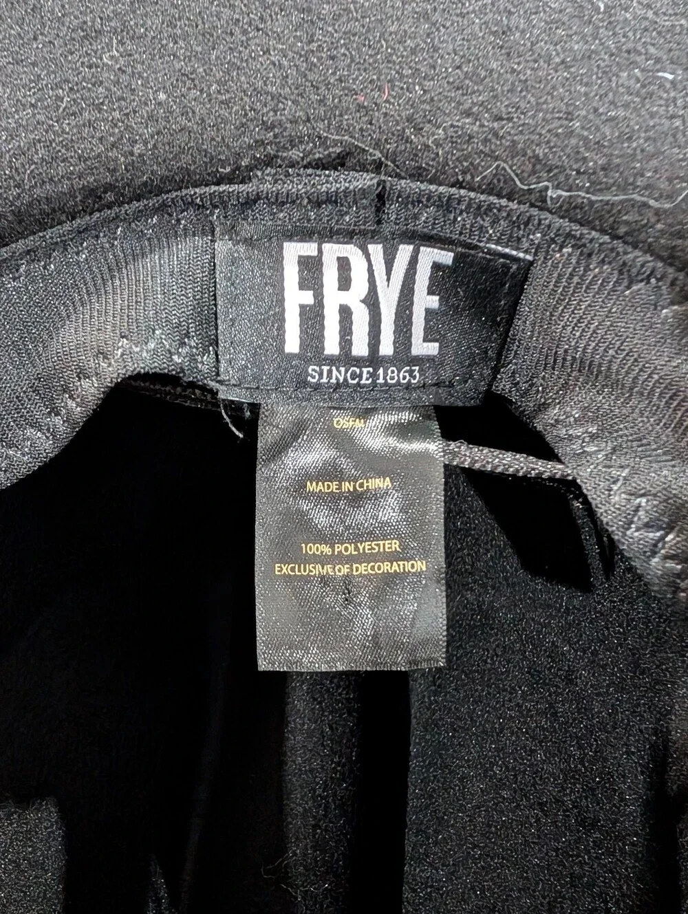 Frye Black Western Cowboy Hat with Turquoise Concho Hat Band